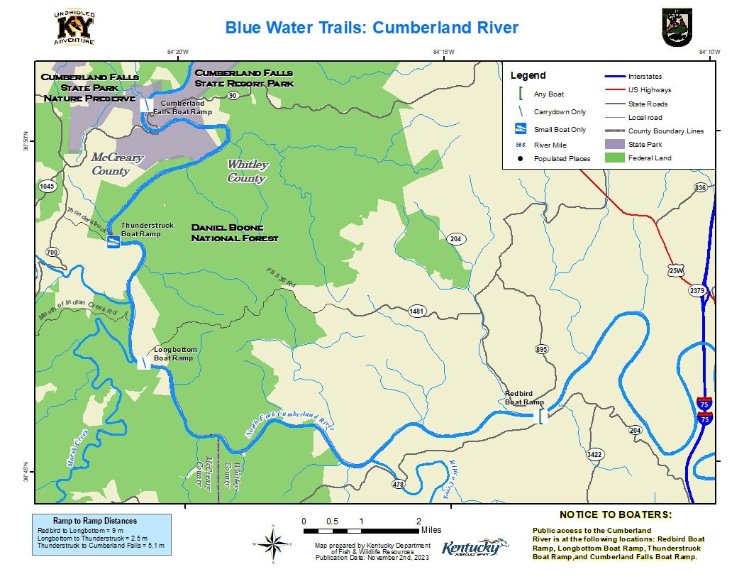 North Fork Cumberland River Map