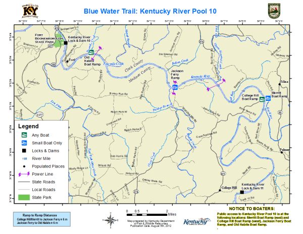 Kentucky River, Pool 10 Map